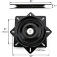thumbnail image 2 of MySit 8 Inch Heavy Duty Bar Stool Swivel Replacement, Chair Base with Solid Ring of Ball Bearings, Plate Replacement Swivel Seat Parts Lazy Susan Hardware for Barstools Recliner Chair Boat, 2 of 8