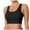 Black, variant on Women's Sexy Large Size High Strength Shockproof Sports Bra - Integrated Design for Yoga, Running & Fitness - All Seasons Casual Wear