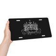 thumbnail image 4 of KAKALAD Hand Drawn Crown With Queen Aluminum Universal Car Vehicles License Plate 6" x 12" (4 Holes), 4 of 9