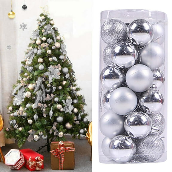 Decorative Hanging Baubles for Xmas Trees Holiday Party Decor, 40mm Christmas Tree Balls Bauble Hanging Home Party Ornament Decor
