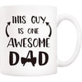 thumbnail image 2 of 5Aup Divertidos regalos de Navidad para el Día del Padre, Algunas personas no creen en los héroes, pero no han conocido a mi papá, taza de café, taza para padre de hija e hijo, 11 oz, 2 of 8