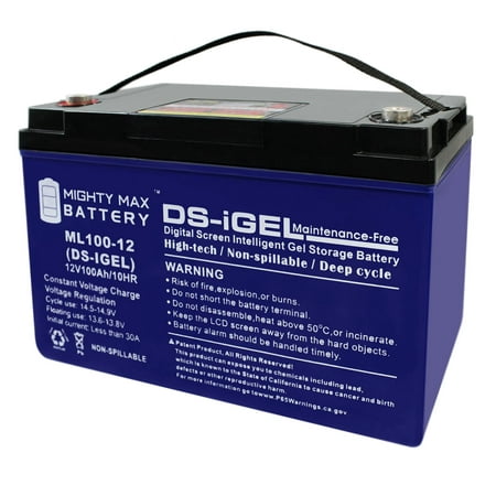 12V 100AH GEL Battery Replacement for Wind Power Backup Boat