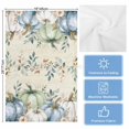 thumbnail image 5 of Green Blue Pumpkins Fall Kitchen Towels Set of 2, Water Absorbent Dish Towel, Thanksgiving Eucalyptus Leaves Flower Decorative Hand Towels - Quick Drying Cloth for Cooking Baking, 18x28 Inch, 5 of 8