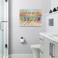 thumbnail image 2 of Beach Chair Bathroom Decor Wall Art Sea Beach Ocean Coastal Theme God Says You Are Colorful Pictures Wall Decor Canvas Painting Prints Artwork Home Decoration Framed for Bathroom Bedroom 16"x12", 2 of 6