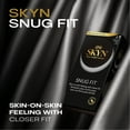 thumbnail image 3 of SKYN Snug Fit Lubricated Non-Latex Closer Fit Condoms, 12 Count, 1 Pack, 3 of 8