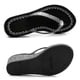 thumbnail image 4 of Womens Wedge Platform Flip Flop Open Toe High Heel Flipflops Non-Slip Soft Rhinestones Glitter Gem, 4 of 5