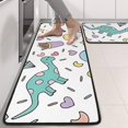 thumbnail image 2 of Kitchen Rugs Sets Of 2,Colorful Fantasy Food Elements Pattern Anti Fatigue Kitchen Mat Rugs Non Slip Washable,Decorative Kitchen Floor Mats for Kitchen,Sink,Laundry,17"x47"+17"x47", 2 of 5