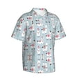thumbnail image 2 of Llama Hawaiian Shirts For Men, Summer Short-Sleeve Relaxed-Fit Button-Down Shirts Xx-Large, 2 of 9
