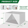 thumbnail image 2 of Euromax USA Zippered Walls for 10 x 10 Pop Up Canopy,3 Removable sidewalls & 1 Middle Door Wall(Light Blue), 2 of 5