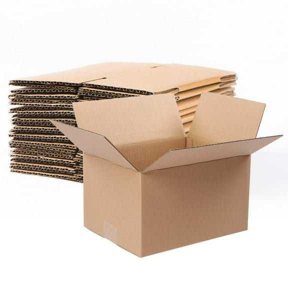 IVV 50 Pack Shipping Boxes Mailers - 10x8x6 inches Corrugated Cardboard Small Packing Moving Mailing Boxes - Yellow