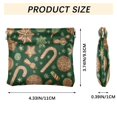 thumbnail image 3 of PU Leather Coin Purse Wallet Compact Water-Resistant Card Cases Money Organizers Candy Canes Pattern, 3 of 7