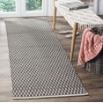 thumbnail image 2 of SAFAVIEH Montauk Nazca Geometric Cotton Runner Rug, Ivory/Black, 2'3" x 22', 2 of 6