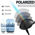 thumbnail image 3 of Gafas de sol Joopin Black Cateye Acetate polarizadas para mujer, 3 of 7