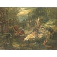 thumbnail image 2 of Jan Zürcher 24x19 Gold Ornate Framed and Double Matted Museum Art Print Titled - The Woud Predice (1880 - 1905), 2 of 4