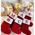 thumbnail image 2 of Medias navideñas con letras para el hogar, calcetín con colgante de árbol de Navidad, regalo de Navidad, copo de nieve, alfabeto, novedad, 2 of 4