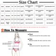 thumbnail image 4 of LEEYNEER Women‘s Bikini Swimsuits Sets  Thong Bikini Sets High Waisted Two Piece Ruffled Flounce Top With Ruched Bottom Swimwear Bikini Sets for Women Red L, 4 of 5