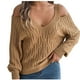 thumbnail image 2 of Puntoco Suéter Mujer Moda Casual Manga Larga Cuello En V Mantener Caliente Salir Blusa Suéter Navidad Liquidación Puntoco Puntoco-686, 2 of 8