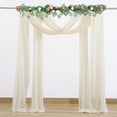 thumbnail image 2 of Wedding Arch Draping Fabric 2 Panels Party Supplies Photography Props For Wedding Ceremony Reception Swag Decorations, 2 of 9
