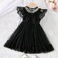 thumbnail image 7 of ANINEO Toddler Girls Fly Sleeve Holiday Party Clothing Lace Dress Dance Party Dresses Clothes, 7 of 7