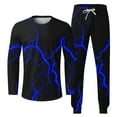 thumbnail image 5 of Stamzod Men's Tracksuits 2 Piece Outfit Plus Size Clearance Streetwear Casual Print Long Sleeve T-Shirt Pants Set Sportswear Athletic Jogging Suits, 5 of 5