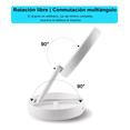 thumbnail image 5 of Espejo De Maquillaje Luz Led Doble Cara Ajustable Plegable Color del marco Blanco, 5 of 5