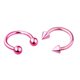 thumbnail image 1 of 2 uds anillo de nariz de acero inoxidable Piercings de nariz de herradura de punta anillo de oreja de hélice para Mujeres Hombres anillos de tabique Piercing para el cuerpo joyería de 8mm Gao Jinjia LED, 1 of 2