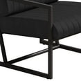 thumbnail image 7 of Modern Accent Chair, PU Leather Tufted Upholstered Reading Chair Lounge Chair with Thick Backrest and Seat Cushions, Living Room Chair Armchair with Stury Steel Frame for Bedroom Apartment, Black, 7 of 7
