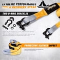 thumbnail image 5 of Recovery Tow Strap 4" x 20FT + 3/4" D Ring Shackles Emergency Off Road Towing Rope, 5 of 9