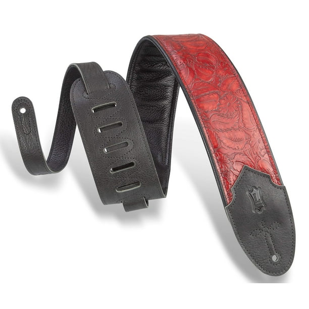 Correa para guitarra Levy's Leathers Sundance de 3 pulgadas de ancho, piel estampada