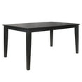 thumbnail image 2 of Weston Home Lexington 60" Rectangular Wood Dining Table, Black, 2 of 7