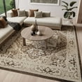 thumbnail image 4 of Nourison Dekor 7'10" x 9'10" Brown Ivory Vintage Indoor Area Rug, 4 of 9