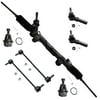 Detroit Axle - Front Steering Rack and Pinion for Chrysler 200 Sebring Dodge Avenger, Power Steering Rack & Pinion, 2 Lower Ball Joints, 2 Outer Tie Rods, 2 Sway Bar Links Replacement