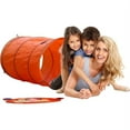 thumbnail image 2 of GigaTent Pop Up 6 Feet long Orange Monkey Play Tunnel For Pets & Kids, 2 of 3