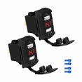 thumbnail image 1 of HAYAN DaierTek USB Rocker Switch Red Led Digital Voltmeter Dual USB Car Charger Adapter Socket Waterproof for Rocker Marine Switch Panel on Boat RV Vehicle, 1 of 1