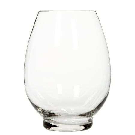 Led Lit Flower Arrangements Hosleys 7.25 High, Clear Glass Floral Vase. Ideal for Votive LED Candle Holder, Lantern, Wedding GIFT Parties, Spa Settings, Rose Flower Arrangements, Bowl or DIY Projects O8 ()