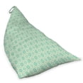 thumbnail image 2 of Mint Lounger Chair Bag, Big and Little Circles in Symmetrical Composition with Vintage Pastel Colors, High Capacity Storage with Handle Container, Lounger Size, Mint and Pale Green, by Ambesonne, 2 of 5