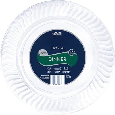 Chinet Crystal Dinner Plate 10" - 16ct