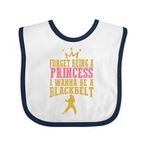 Inktastic Karate Princess Girls Martial Arts Girls Baby Bib