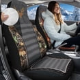 thumbnail image 2 of Uorisanigo Car Seat Covers for Front Seats Only, Easy to Install Camo Hunting Deer Print Cover Set, Soft and Comfortable Accessories Auto Trucks Van SUV,2 Packs, 2 of 7