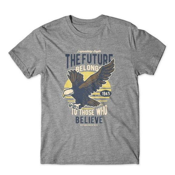 Mighty Circus Legendary Eagle T-Shirt 100% Cotton Premium Tee NEW - Gray, Tripple Extra Large