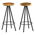 thumbnail image 1 of vidaXL Bar Chairs 2 pcs Solid Mango Wood, 1 of 5