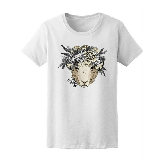 Dressed Sheep With Wreath Tee Women's -Image by Shutterstock