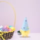 thumbnail image 2 of KAKOWELY Pollo de peluche, juguete de peluche, decoración para fiestas de Pascua y mesas de primavera, pollito amarillo pequeño, decoración de huevos de Pascua, color azul cielo., 2 of 5