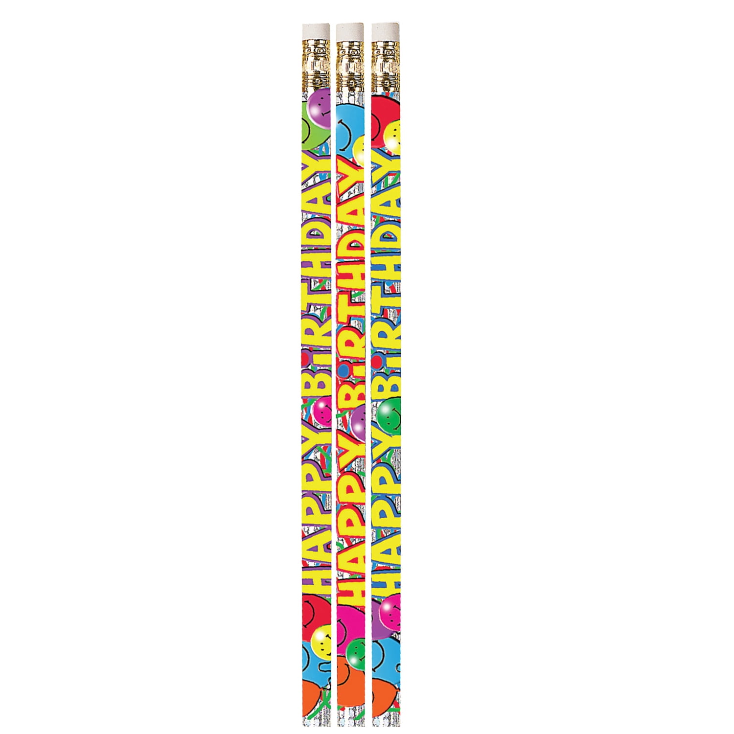Musgrave Pencil Company Birthday Bash Motivational/Fun Pencil, Pack of 144