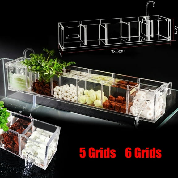 Aquarium External Filter Trickle Upper Multi-functional Fish Tank Water Filter