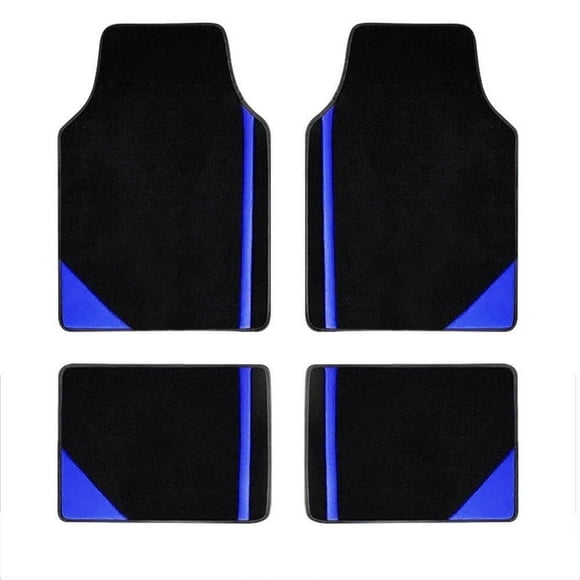 Tuqiang Car floor mats for Cadillac for CT6 Soft-guardian car mats Suede Black and Blue