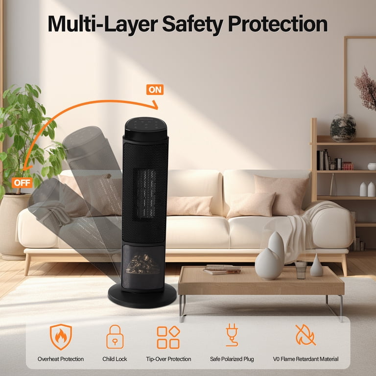 EDX 1500W Space Heater for Indoor Use, 23