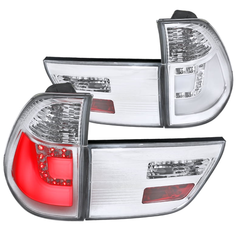 SpecD Tuning For 20002006 Bmw X5 Chrome Clear Led Rear Tail Brake