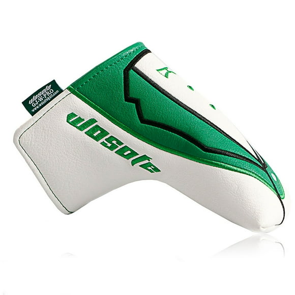 Eigraketly Wosofe Golf Putter Club Head Cover portátil PU cuero Headcover antideslizante Protector regalo estudiante profesional Golf Eigraketly OD023321-00