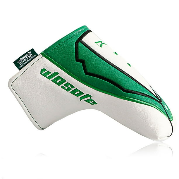 Eigraketly Wosofe Golf Putter Club Head Cover portátil PU cuero Headcover antideslizante Protector regalo estudiante profesional Golf Eigraketly OD023321-00